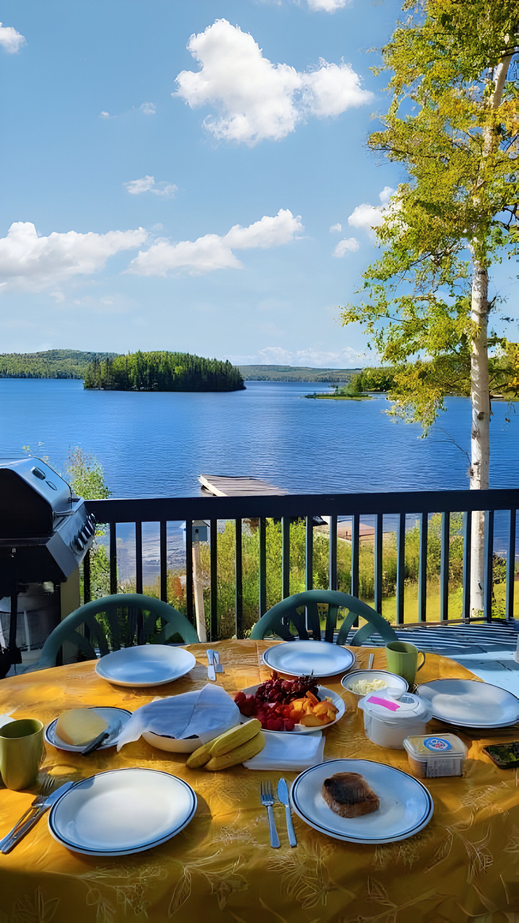 Magnifique domaine avec vue sur le LacStJean Chalet for rent in Roberval , Québec WeChalet