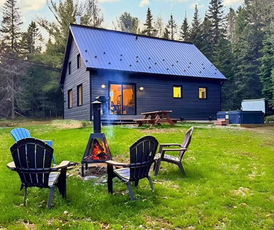 LE GALANT Chalet rustique au bord du lac Chalet for rent in Sainte